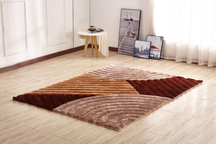 CSR2011-5X7 - Crown Shag 3D Brown/Beige Area Rug