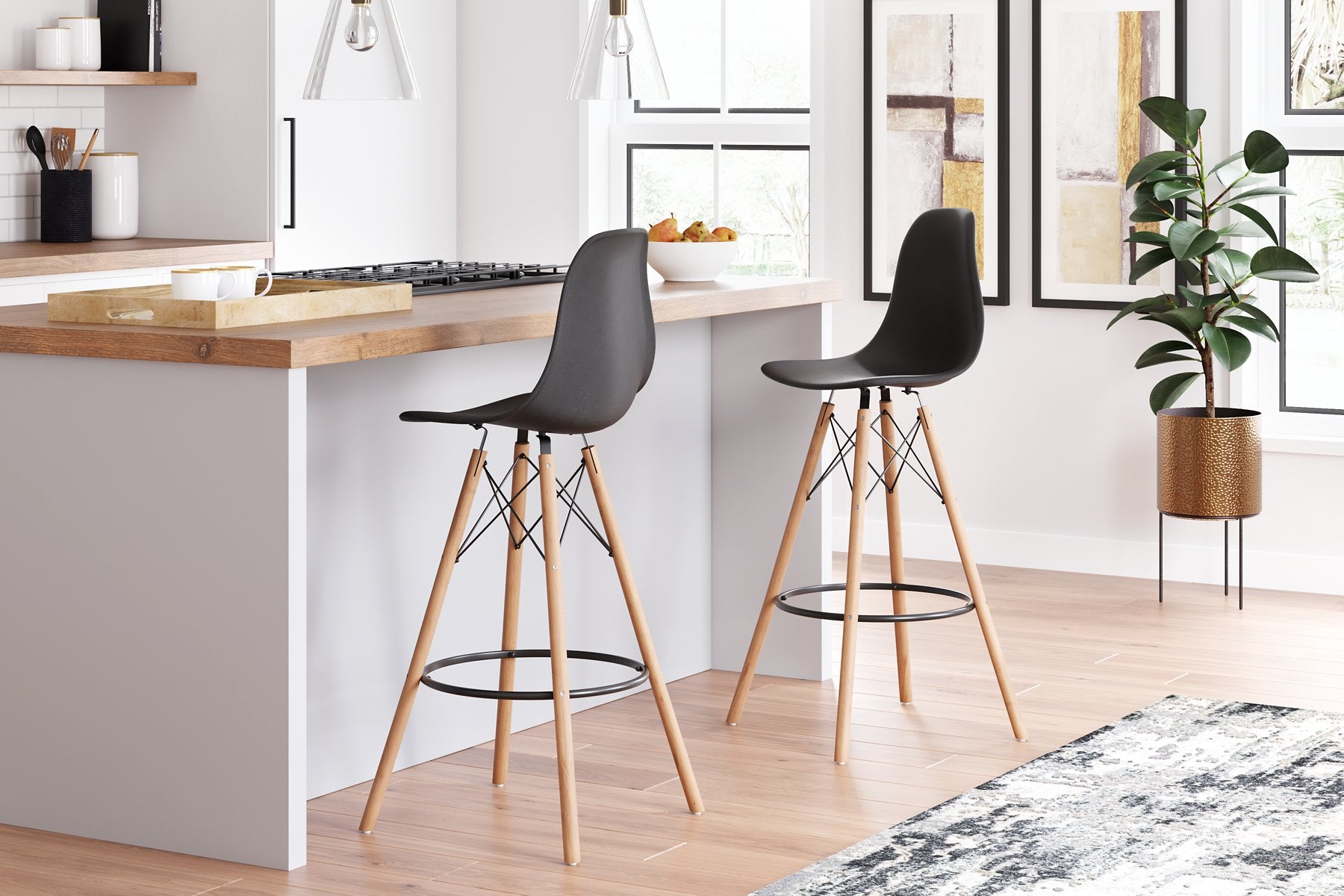 Jaspeni Bar Height Bar Stool image