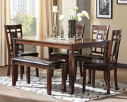 Bennox Dining Table and Chairs with Bench (Set of 6) image