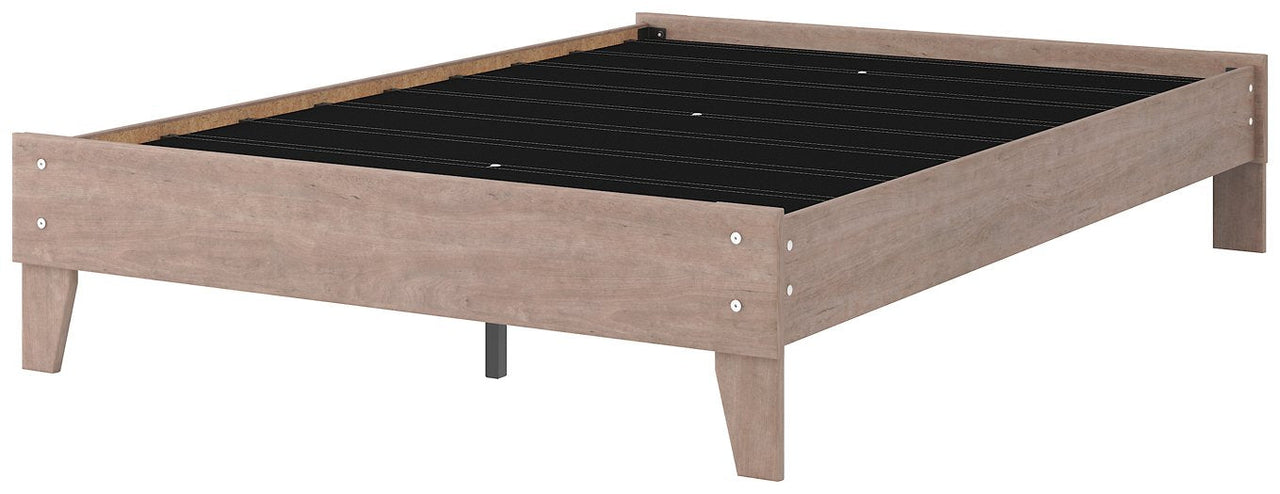 Cama con plataforma completa Flannia 