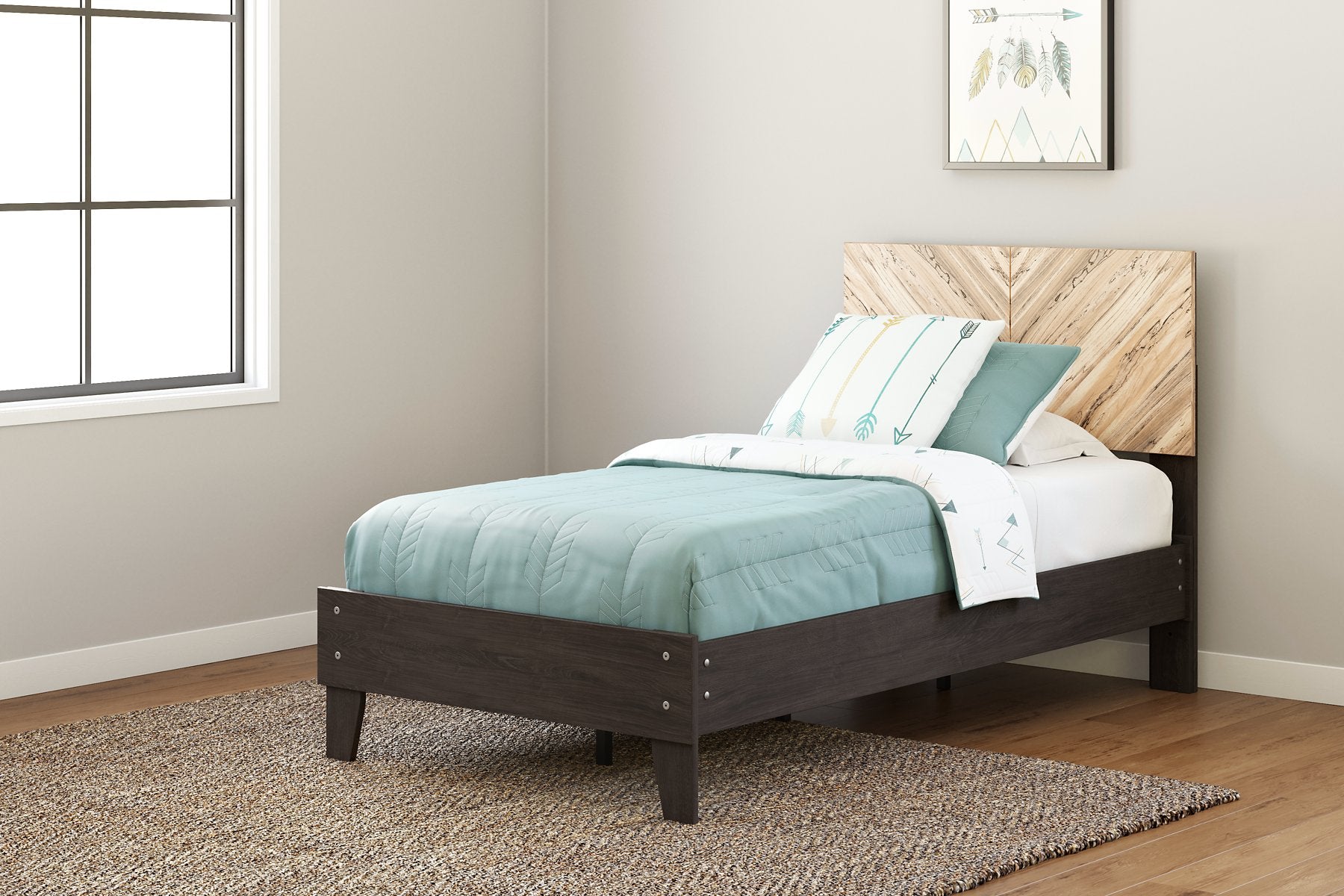 Piperton Twin Panel Platform Bed image