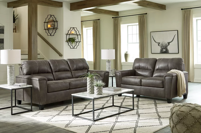 Ashley Navi Sofa + Love Seat