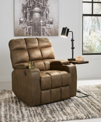 Sillón reclinable eléctrico Kennebec marrón