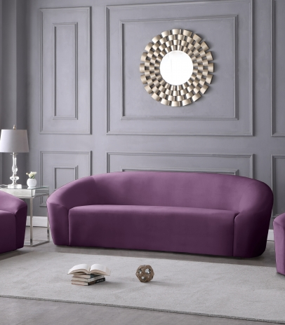 Riley Collection Purple Living Room Set