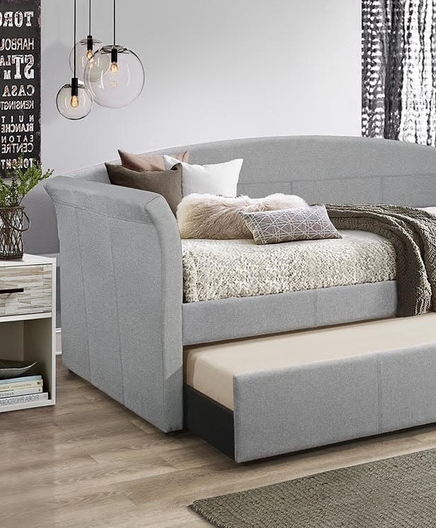 Mason Gray Linen - Daybed with Trundle