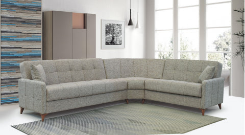 Eylul Convertible Sectional Beige
