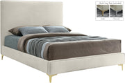 Geri Cream Velvet King Bed image