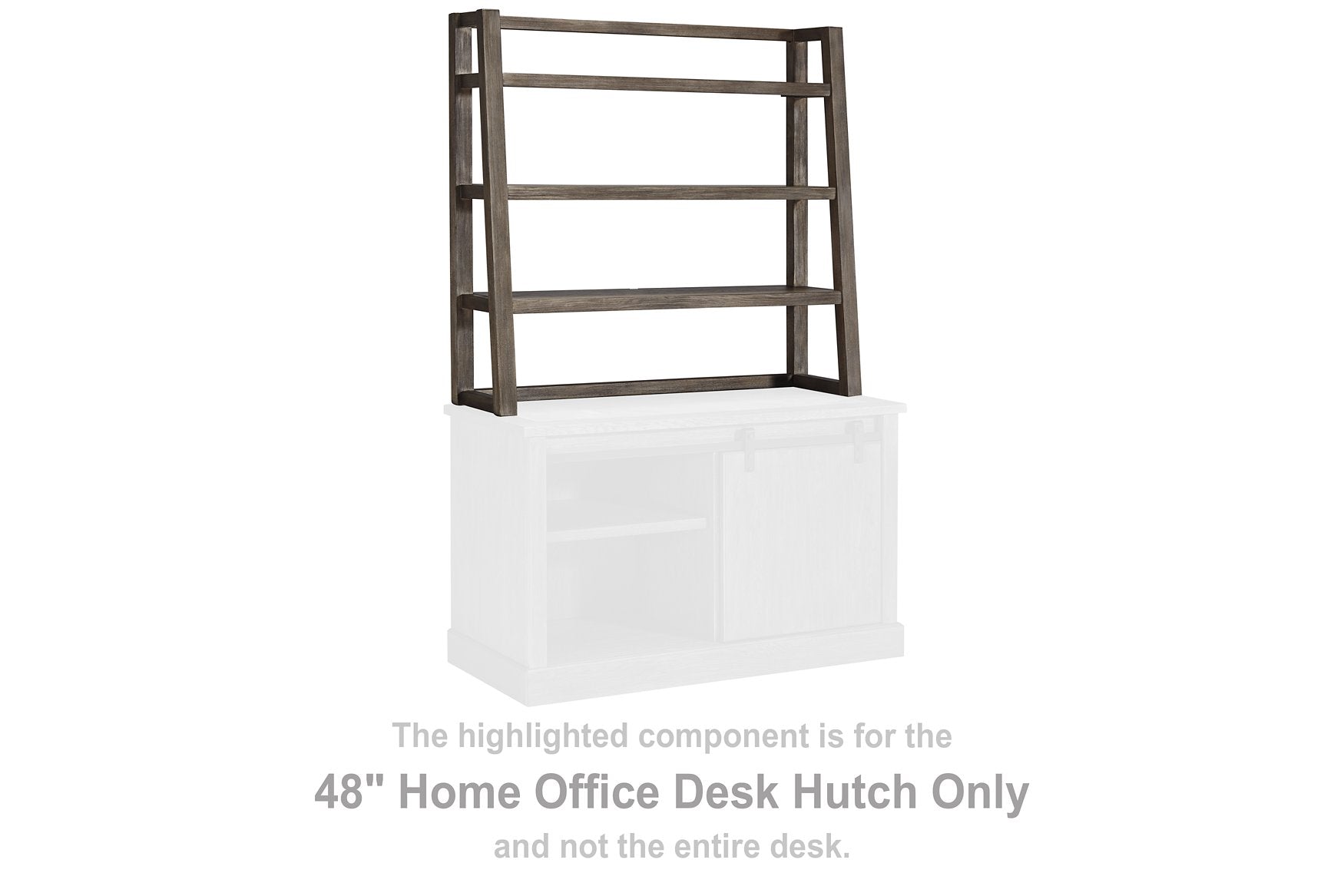 Luxenford 48 Home Office Desk Hutch image