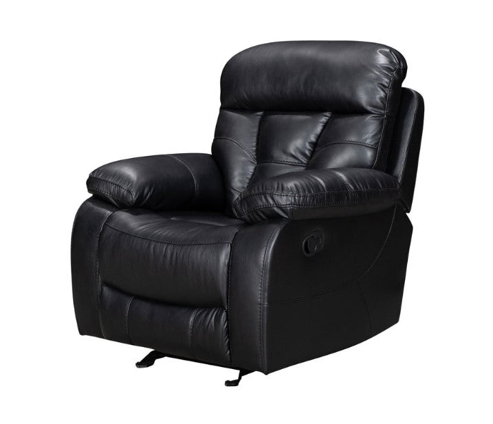 HH DALLAS BLACK LEATHER GEL RECLINER CHAIR. Coming Soon.