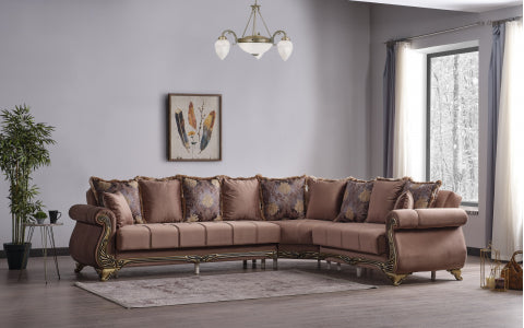 Karizma Sectional Brown