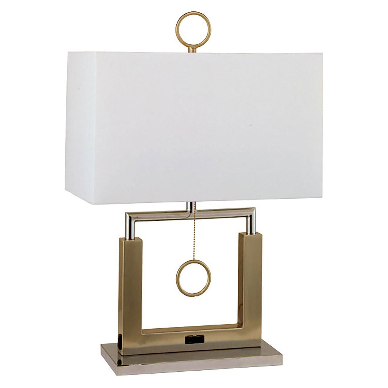 Jessica Brushed Steel 17"H Steel Table Lamp image