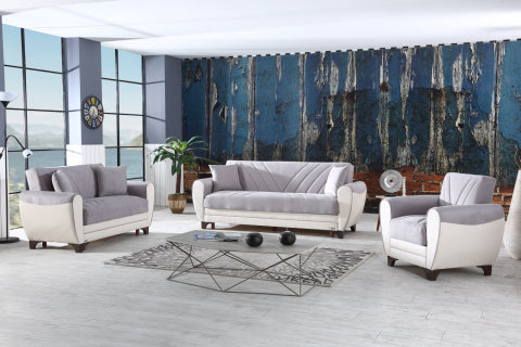 Leydi Convertible Livingroom Set Gray