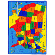 ABBEY Us Map 5' X 8' Area Rug image