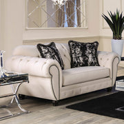 Gilda Beige/Black Love Seat image