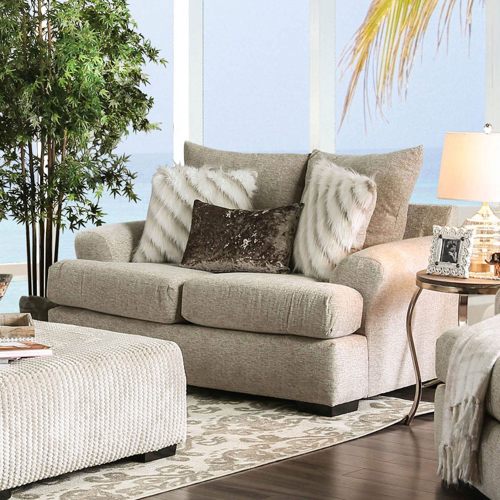 Anthea Beige Love Seat image