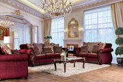 TABITHA Wine Sofa + Love Seat image