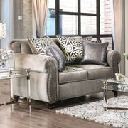 Sinatra Gray/Champagne Love Seat image