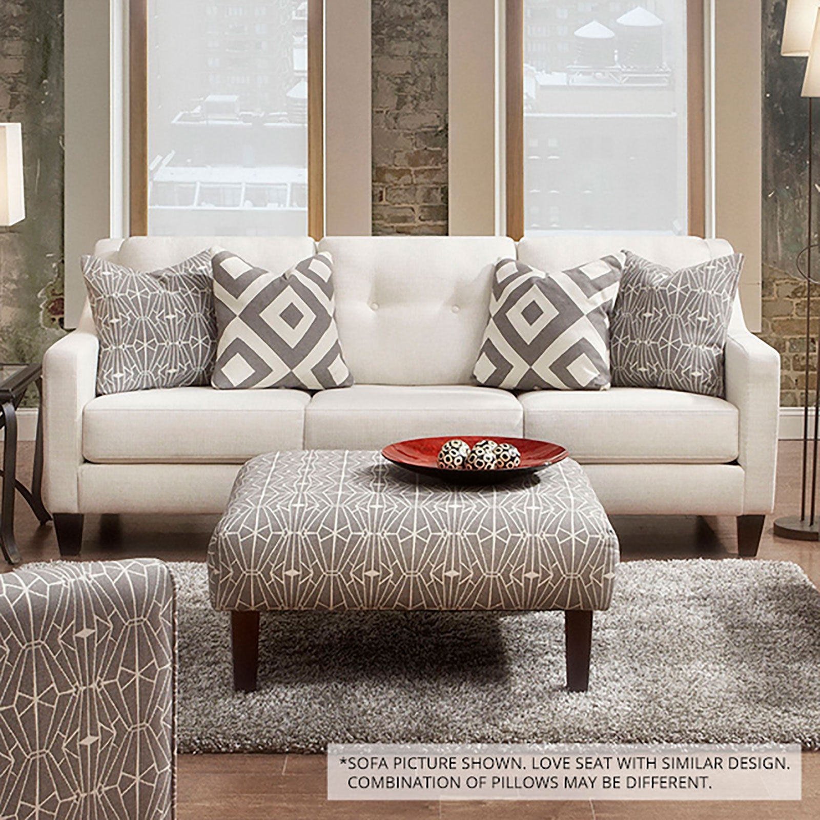 PARKER Ivory Love Seat image