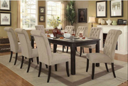 Sania III Antique Black, Ivory 9 Pc. Dining Table Set image