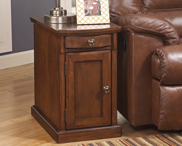 Laflorn Chairside End Table with USB Ports Outlets image