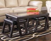 Kelton Coffee Table with Nesting Stools image