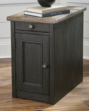 Tyler Creek Chairside End Table with USB Ports & Outlets image