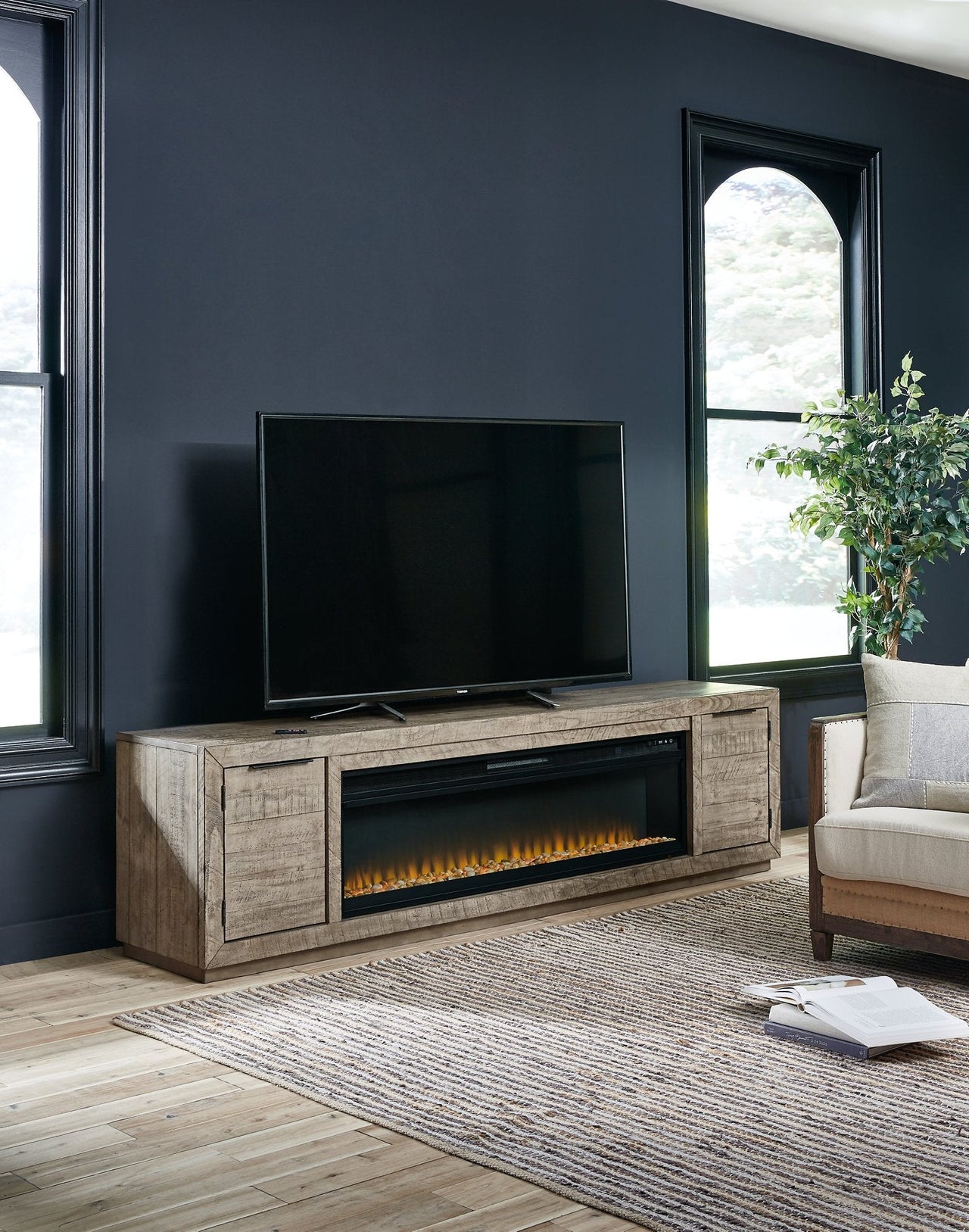 Krystanza TV Stand with Electric Fireplace image