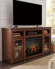 Harpan 72" TV Stand with Electric Fireplace image