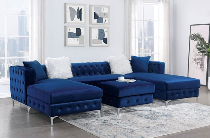 CIABATTONI Double Chaise Sectional Sofa