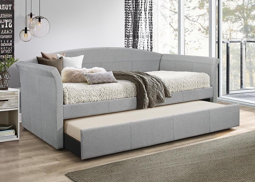 Mason Grey Linen - Sofá cama con nido